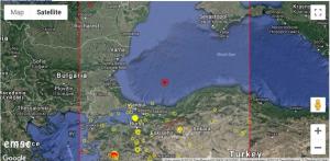 Cutremur în Marea Neagră, la doar 2 kilometri adâncime. Anunţul făcut de Centrul Seismologic Euro-Mediteranean