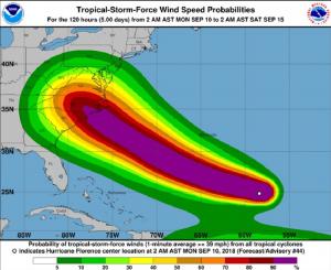 Uraganul Florence se intensifică rapid. A devenit uragan de categoria 4, capabil de pagube catastrofale: "E un fenomen rar" (Video)