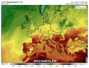 Anomalie meteo în Europa, în următoarele zece zile. SWE anunţă căldură mare în România, cu temperaturi de peste 30 de grade