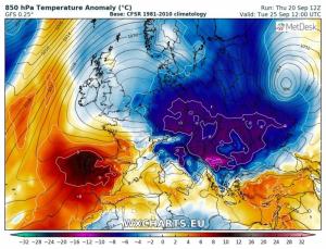 Val de frig arctic în România săptămâna viitoare. Meteorologii anunță o scădere dramatică a temperaturilor la noi în țară