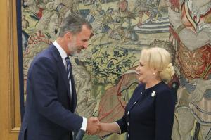 Premierul Viorica Dăncilă, primită la Palatul La Zarzuela de Regele Felipe al Spaniei