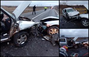 Impact violent la Brașov, soldat cu 5 victime. Accidentul provocat de un șofer de 26 de ani care a făcut o depășire neregulamentară