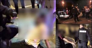 Bătaie cu pumni şi picioare într-un taxi, după ce soţul şi-a prins soţia cu alt bărbat în maşină: "M-a omorât, mă doare peste tot" (Video)