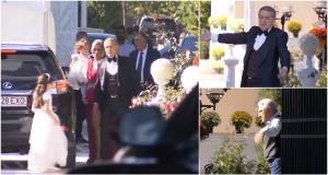 Primele imagini de la nunta Theodorei Becali. Latifundiarul din Pipera îşi duce la altar fiica cea mare (Video)