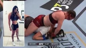Diana Belbiţă, bătută măr la debutul în UFC. Lovituri violente încasate de româncă (video)
