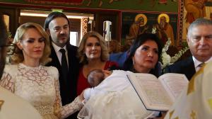 Alessandra Stoicescu şi-a botezat fiica, Sara Maria Francesca
