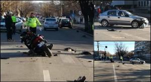 Tânăr motociclist în comă, după ce a fost spulberat de un şofer neatent, la Roşiorii de Vede