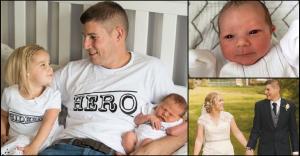 Tată bolnav de cancer, cu fiica nou-născută în brațe înaintea morții