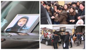 Imagini cutremurătoare la înmormântarea Valentinei, fata incendiată de fostul iubit, la Buzău