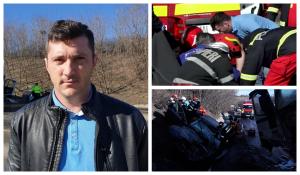 Daniel e pompierul care a salvat victimele accidentului de la Lunca Corbului. Abia ieşise din tură (video)