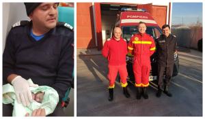 Trei pompieri au adus pe lume un băieţel, la Ţipar, în Arad, în autospeciala SMURD: "Opreşte că naşte!"