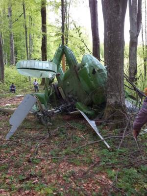 Un elicopter clandestin s-a prăbușit la Săpânța. Pilotul, găsit mort în epavă