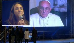 O adolescentă româncă i-a povestit Papei Francisc cum a vrut să se sinucidă, în Italia