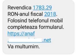 Fraudă prin SMS, în numele ANAF. Românii sunt păcăliţi că li se returnează o sumă mare de bani