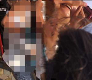 Imagini teribile cu fetiţa de 9 ani din Baia de Aramă luată cu mascaţii, cu forţa, din casa în care a crescut