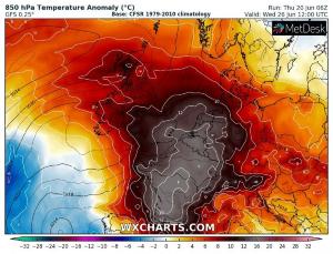 Val de aer tropical peste România. Anomalie meteo în Europa, temperaturi cu peste 20 de grade mai ridicate faţă de normal