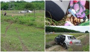 Maşina unei familii de români cu doi copii mici a zburat de pe autostradă, zeci de metri, în Ungaria
