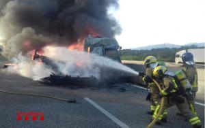 Şofer român mort în Spania. Nicu a ars în camionul aprins ca o torţă, pe autostradă