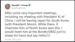 Donald Trump și Kim Jong Un se întâlnesc în Zona Demilitarizată dintre cele două Corei