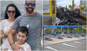 Un BMW intră cu 150 la oră în staţia de taxare, la Zagreb, şi striveşte familia unui cunoscut antrenor de tenis (video)