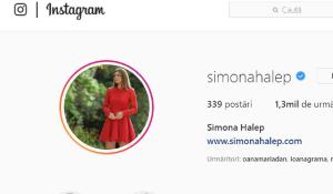 Contul de instagram al Simonei Halep a fost spart de hackeri, care au postat mesaje uimitoare