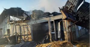 Incendiu devastator la o fermă din Giurgiu. Pagubele sunt însemnate (Foto)