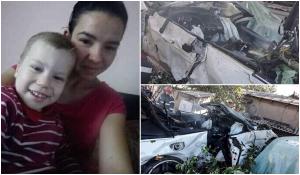 Victimele accidentului transmis live pe Facebook din Tulcea, plânse de sute de oameni. Un şofer cu BMW a distrus o familie
