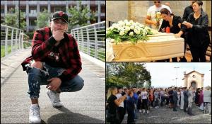Sute de oameni la înmormântarea lui Petrişor, tânărul român ucis de un şofer şi abandonat pe marginea drumului, în Italia (Video)