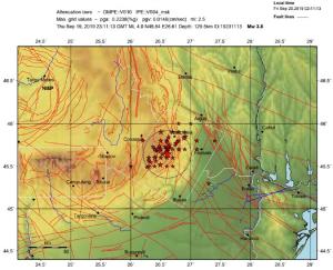 Cutremur puternic în Vrancea, în această dimineaţă. Seismul s-a produs la 129 de kilometri adâncime
