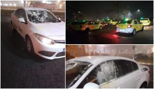 Maşini Uber atacate de taximetrişti, în parcarea de la Therme