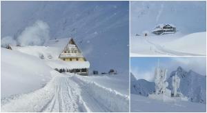 Imagini de poveste la Bâlea Lac. Stratul de zăpadă măsoară peste 1 metru şi jumătate (Live Video)