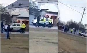 Mascaţii au intervenit din nou în Bălteni, la hoţii de curent: "Ia uitaţi cum atacă Poliţia" (Video)