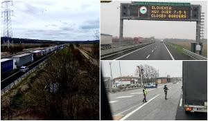 Zeci de șoferi români blocați cu TIR-urile la ieșirea din Italia. Slovenia a închis granițele