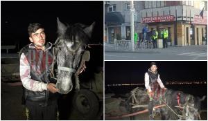 Sergiu, tatăl care s-a urcat pe cal și s-a dus la maternitate ca să își vadă băiețelul abia născut și soția: "Să le duc de mâncare"