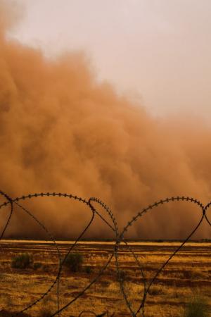 Militari români loviți de haboob, cea mai puternică furtună de nisip, în Mali