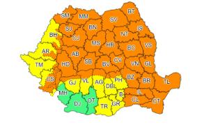 Furtunile continuă să facă ravagii în România. ANM anunță Cod portocaliu în aproape toată țara
