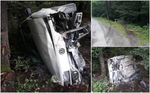O întreagă familie, accident înfiorător la Cernești, în Maramureș. Mașina lor s-a izbit violent de un copac