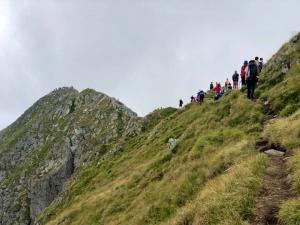 Sute de oameni la coadă, ca să urce pe cel mai înalt munte din România (video)