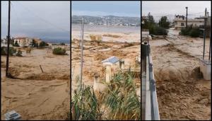 Inundații devastatoare în Grecia, pe Insula Evia. Trei oameni au murit, printre care și un bebeluș