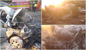 O tânără de 21 de ani a murit în mașina distrusă de o betonieră, la Preutești, în Suceava