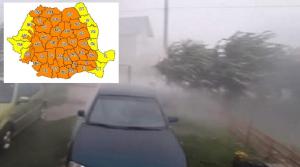 ANM a actualizat codul portocaliu de ploi, grindină și vijelii. Vreme severă în București, în următoarele ore