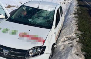 Șofer de TIR aruncat în fața unui Logan, într-o altercație cu un alt șofer, pe șosea, la Drăgănești Vlașca
