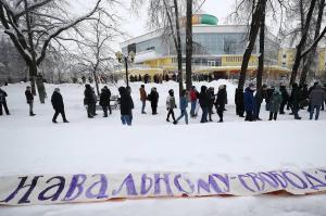 Susținătorii lui Alexei Navalnîi au îndurat temperaturi de -50 de grade pentru a protesta față de arestarea opozantului lui Putin