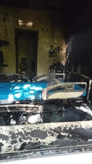 Primele imagini din interiorul Spitalului din Constanţa, devastat de incendiu