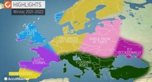 Iarna 2021-2022 în România. Meteorologii AccuWeather anunță frig și ninsori spre ianuarie - februarie