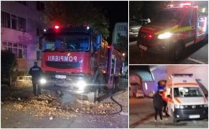 O fată de 15 ani a sărit de la etajul unui bloc din Tulcea, după ce i-a luat foc apartamentul. Adolescenta a fost găsită de pompieri
