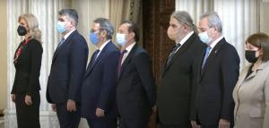 Miniştrii Cabinetului Ciucă au depus jurământul. Klaus Iohannis: "A fost nevoie să se treacă peste multe orgolii"