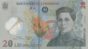 Bancnota de 20 de lei, primele poze oficiale. Când apare pe piaţă prima bancnotă pe care apare o personalitate feminină