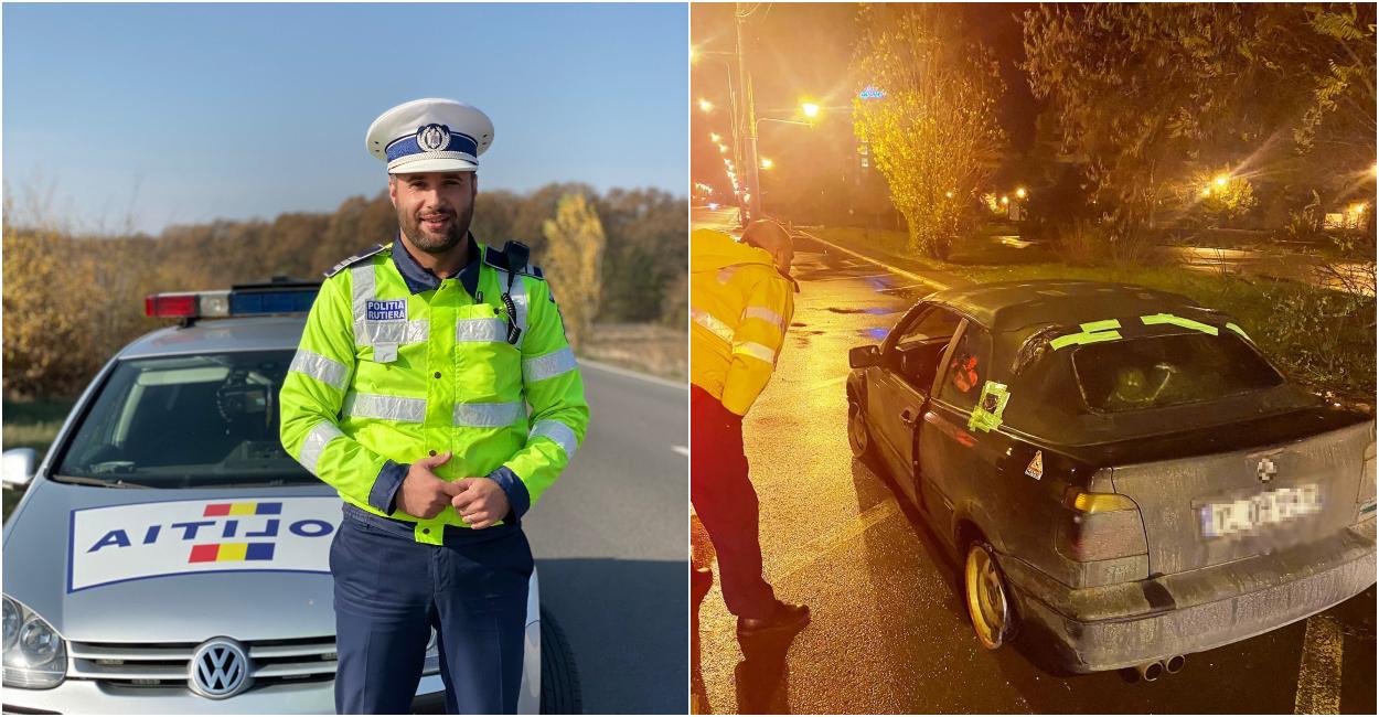 Un poliţist din Mamaia, aflat în timpul liber, a oprit în trafic un şofer  care conducea beat o maşină fără cauciucuri | observatornews.ro