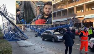 Trei muncitori au murit după ce o macara s-a prăbușit cu ei pe o stradă din Torino, în Italia